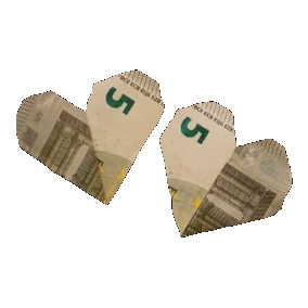 Origami Geldschein Herz 4