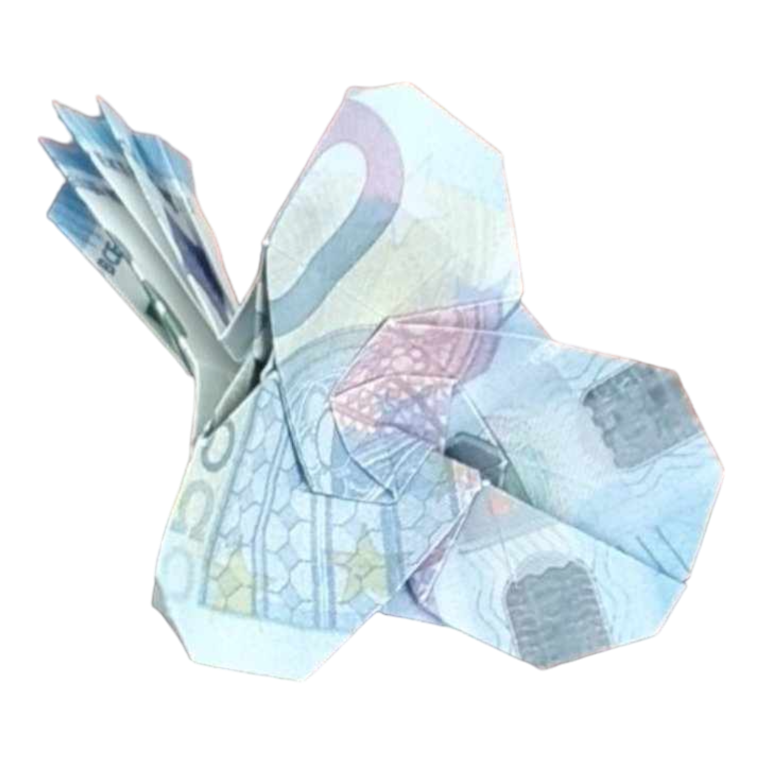 Origami Geldschein Blume