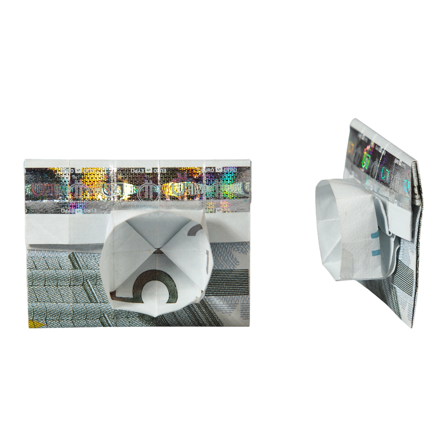 Origami Geldschein Kamera