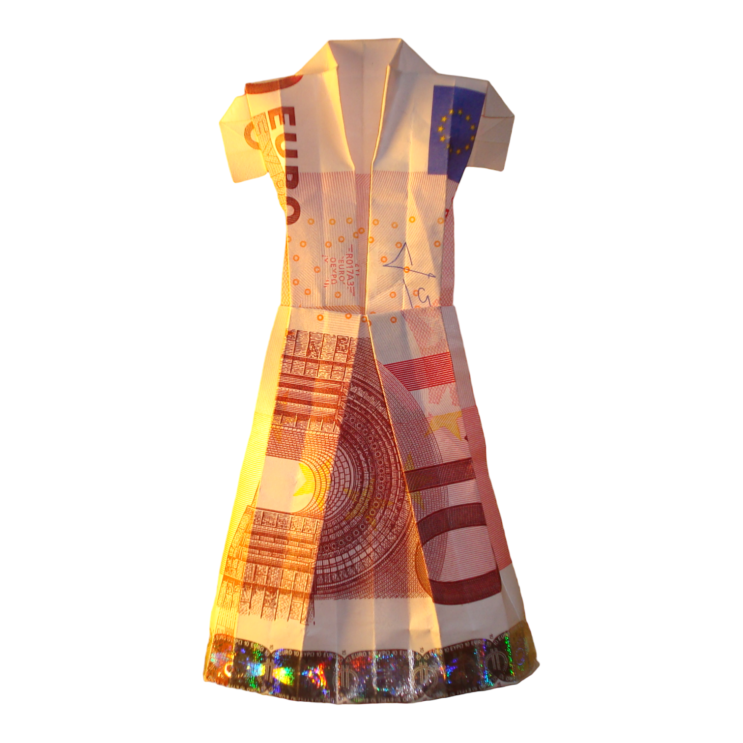 Origami Geldschein Kleid 3