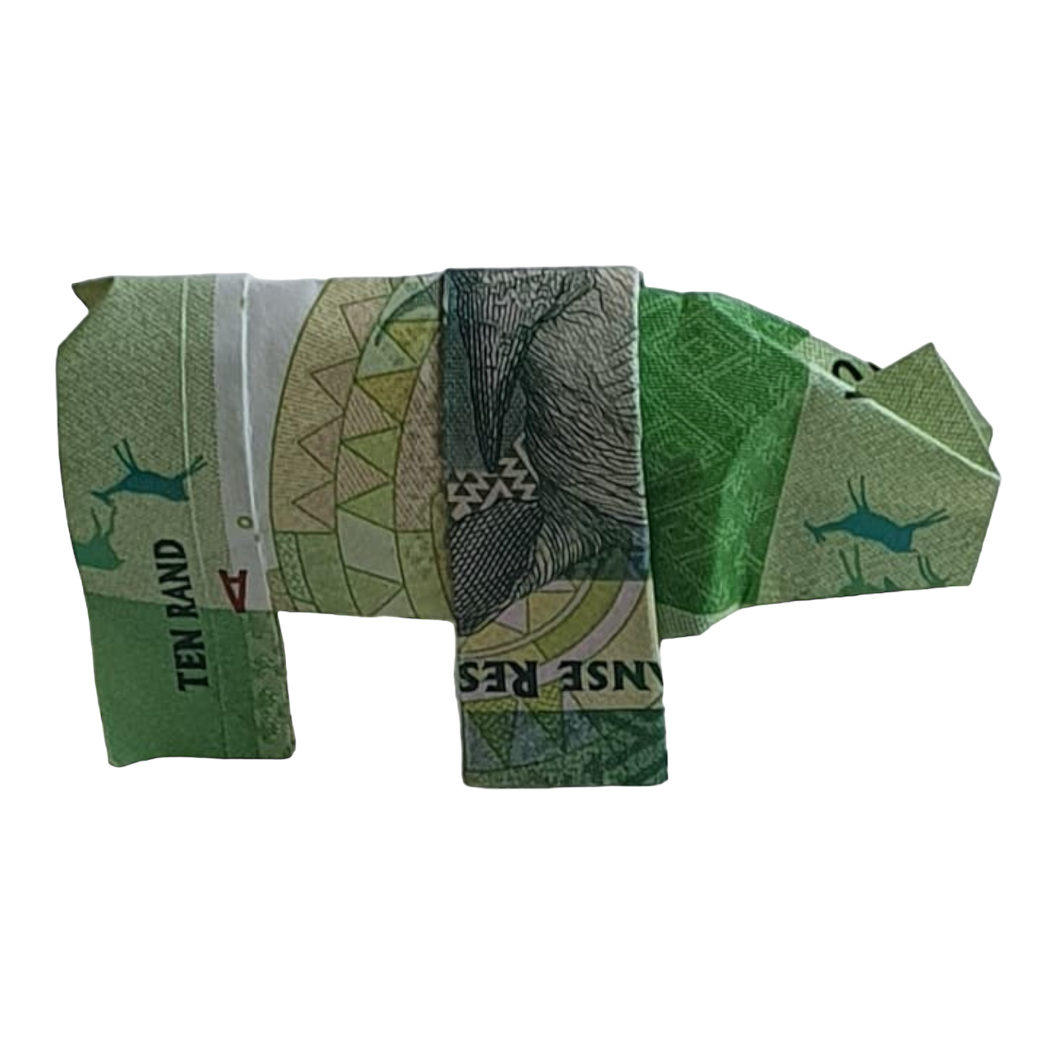 Origami Geldschein Nashorn
