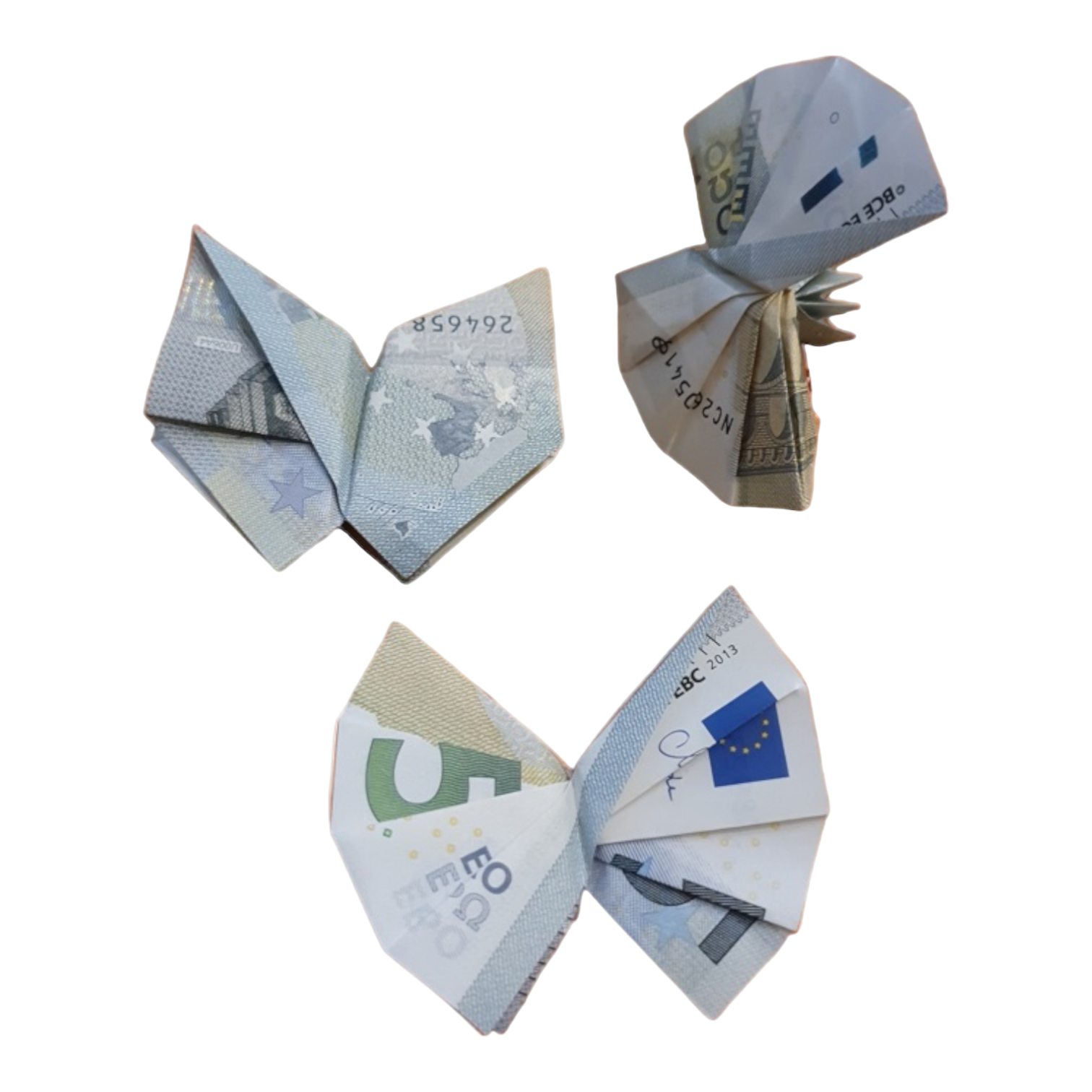 Origami Geldschein Schmetterling Version 1