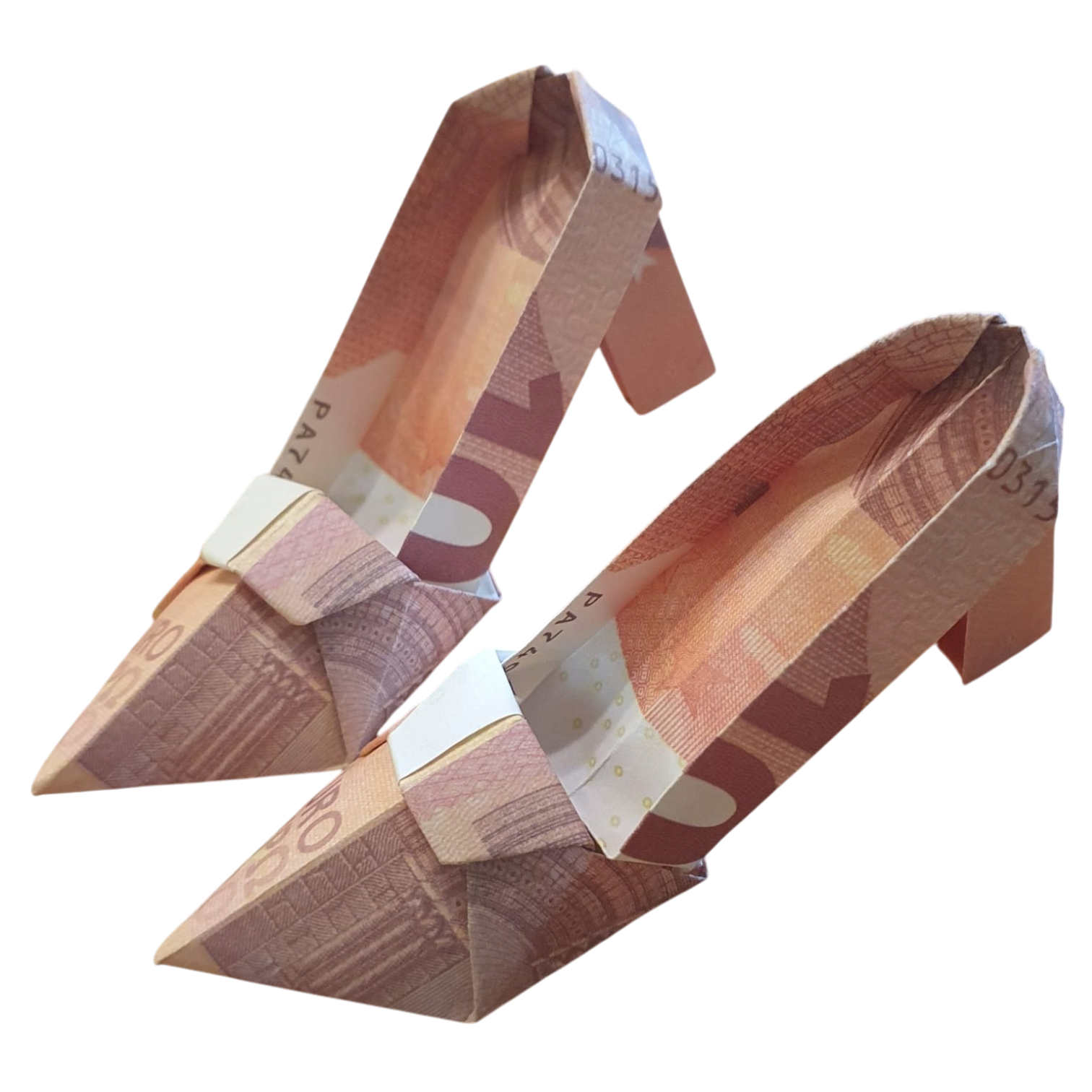 Origami Geldschein Schuhe