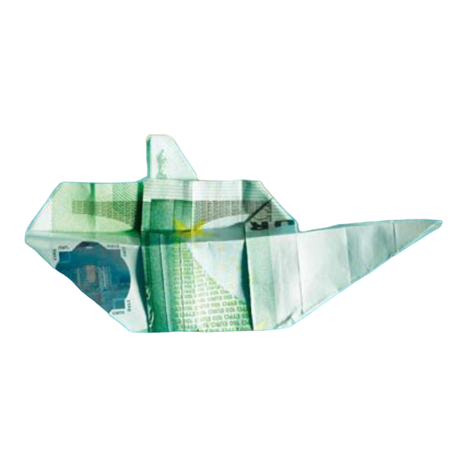 Origami Geldschein Yacht data-placement=