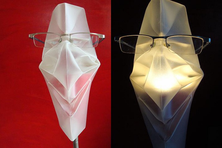 Origami Lampe Brillenhalter