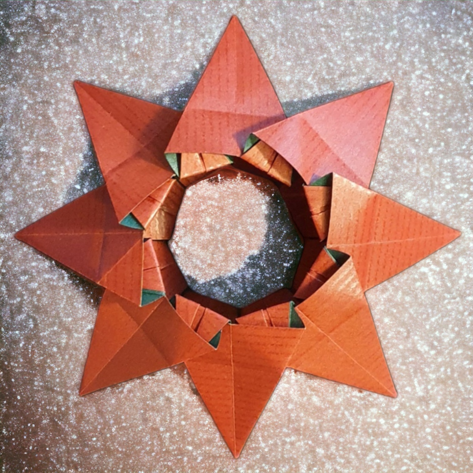 Origami 7-Spitzen Stern