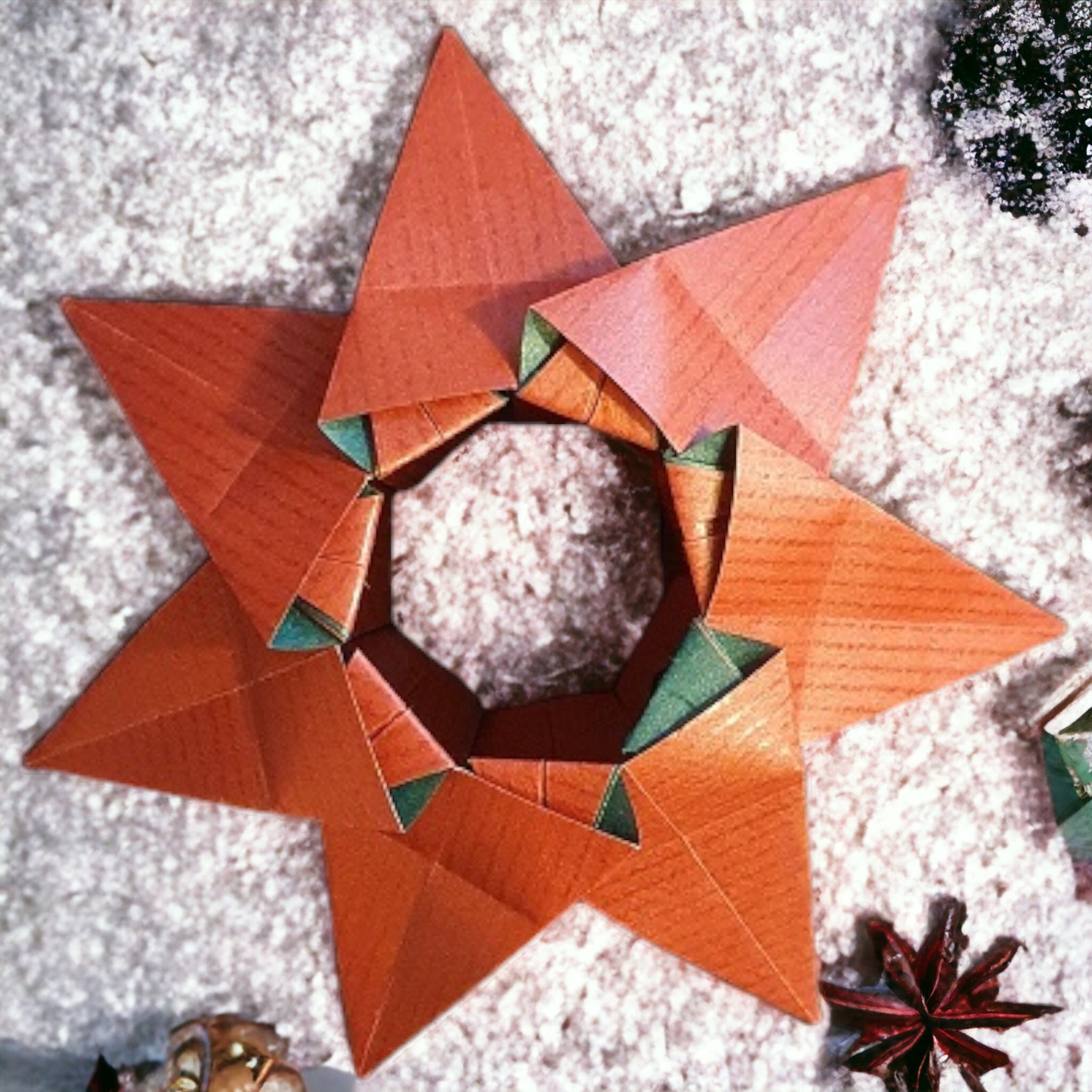 Origami 8-Spitzen Stern