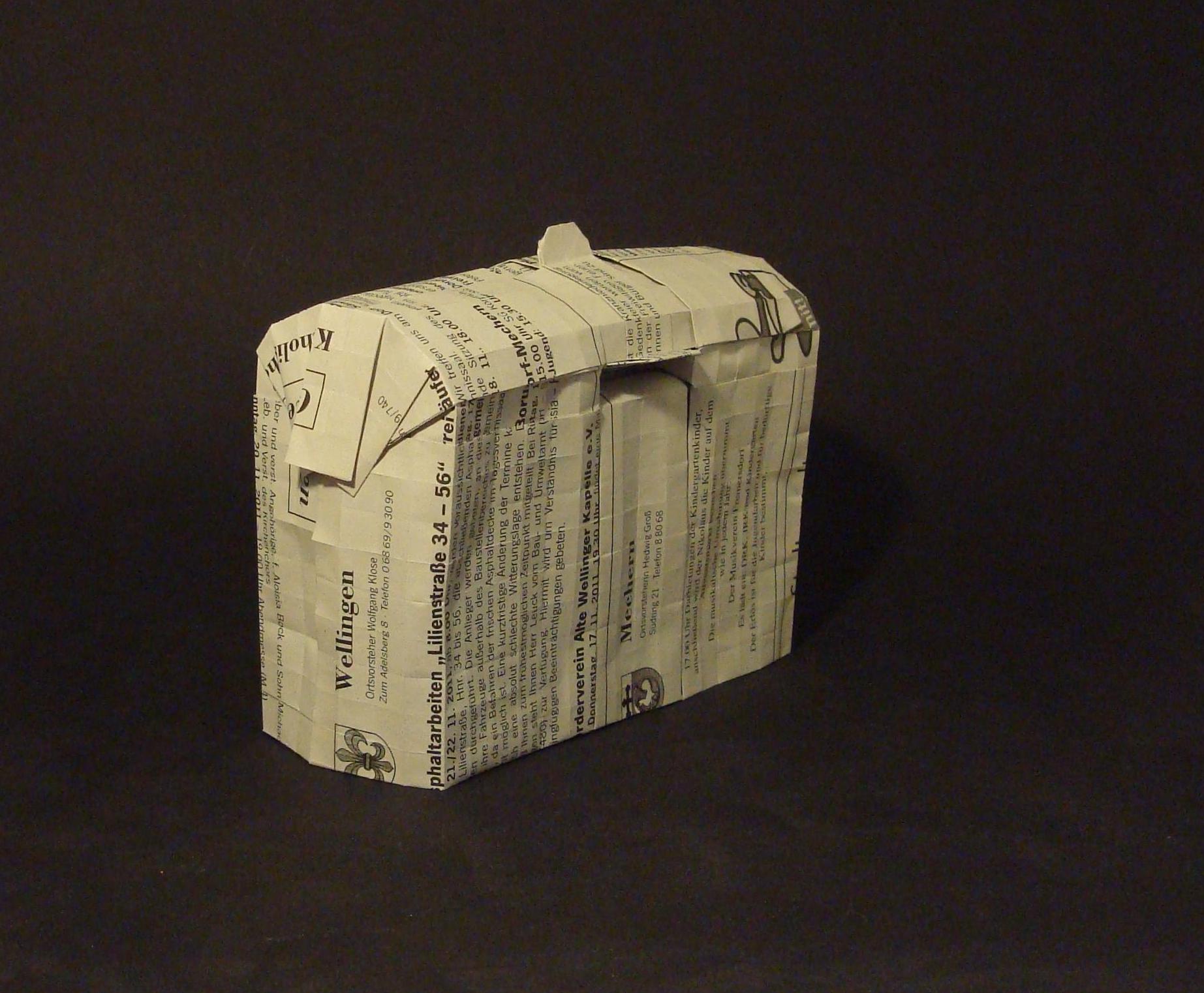 Origami Altpapiercontainer
